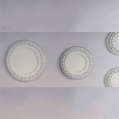 LED Two-Color Ultra-Thin Panel Light Lace+Bubble Style AT-017