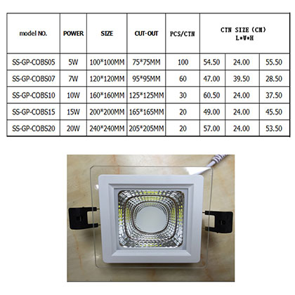 Household Glass Panel Lamp Ceiling Lamp AT-025