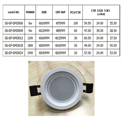 LED Glass Panel Light AT-024