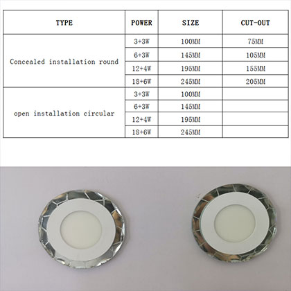 LED Double Panel Water Cube Style AT-022