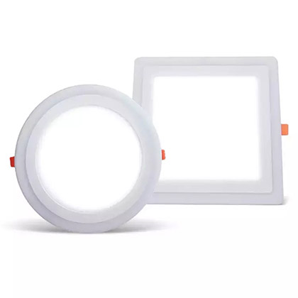 LED Two-Color Panel Light Flat Style