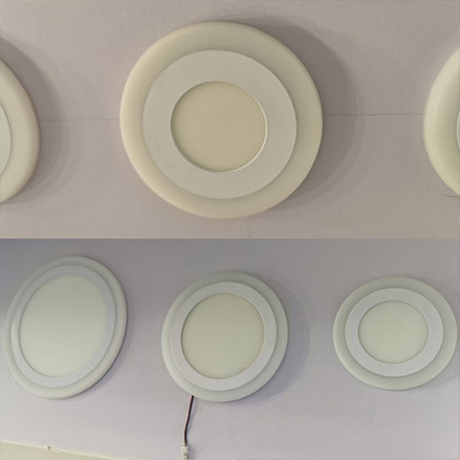 LED Two-Color Panel Light Flat Style