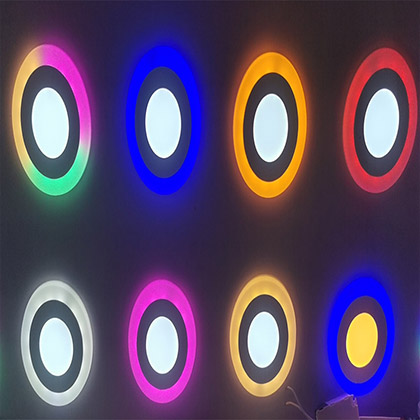 LED Two-Color Panel Light Flat Style