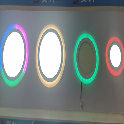 LED Two-Color Panel Light Flat Style