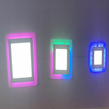 LED Two-Color Panel Light Flat Style